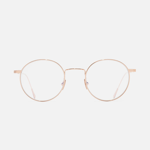 Cutler And Gross 0001 Round Opticals 18K Rose Gold
