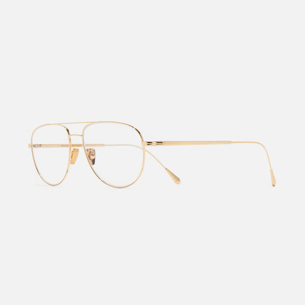 cutler and gross 0002 Aviator Opticals 18K Gold