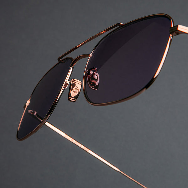 Cutler And Gross 0003 Aviator Sunglasses Rose Gold