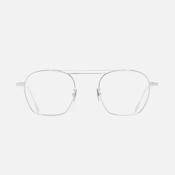 Cutler And Gross 0004 Aviator Opticals Rhodium