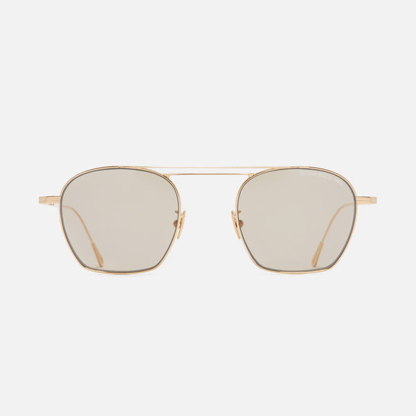 Cutler And Gross 0004 Aviator Sunglasses 18K Gold