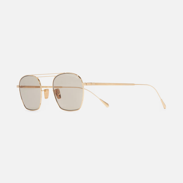 cutler and gross 0004 Aviator Sunglasses 18K Gold