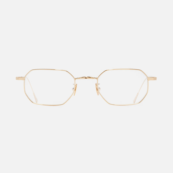 Cutler And Gross 0005 Rectangle Opticals 18K Gold