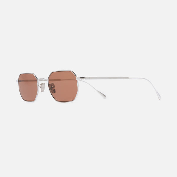 cutler and gross 0005 Round Sunglasses Rhodium