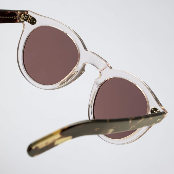 Cutler And Gross 0734 Round Sunglasses Nude Pink