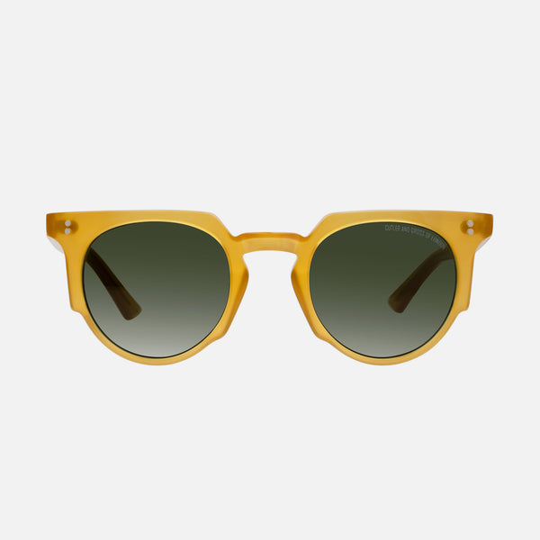 Cutler And Gross 1383 Round Sunglasses Honey