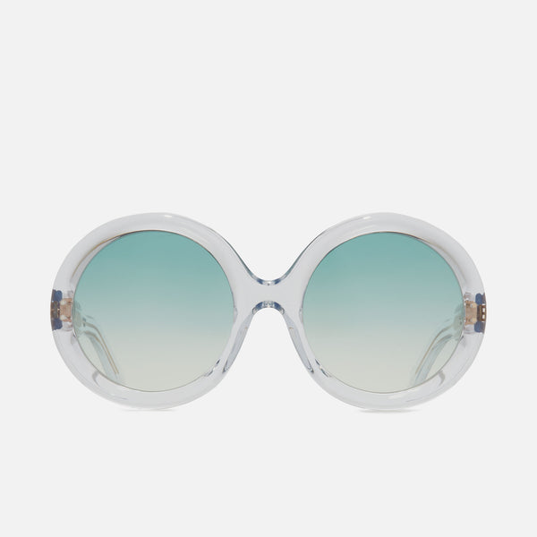 Cutler And Gross 1412 Round Sunglasses Crystal