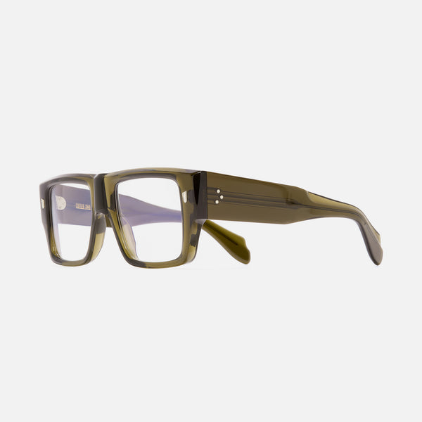 cutler and gross 1414 Rectangle Opticals Olive