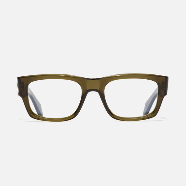 Cutler And Gross 9043 Rectangle Opticals Olive