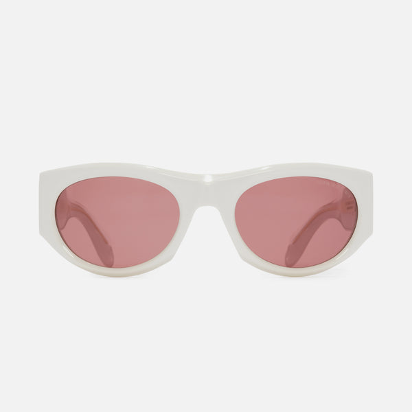 Cutler And Gross 9276 Wrap Sunglasses White Ivory