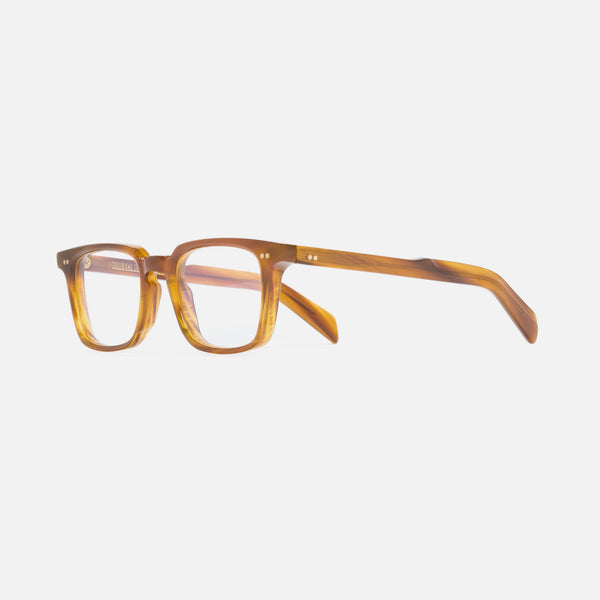 cutler and gross GR10 Square Opticals Saffron Horn