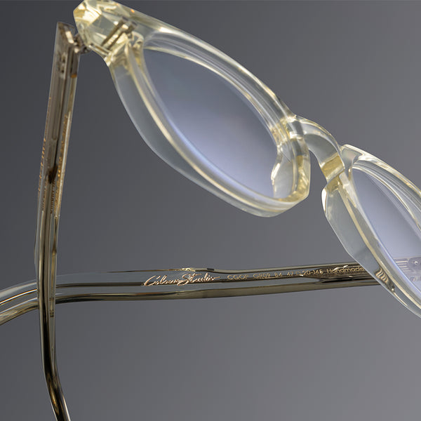 Cutler And Gross GR09 Round Opticals Butter Crystal