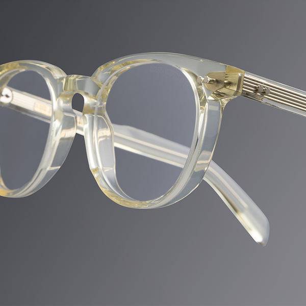 cutler and gross GR09 Round Opticals Butter Crystal