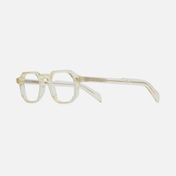 cutler and gross GR11 Round Opticals Butter Crystal