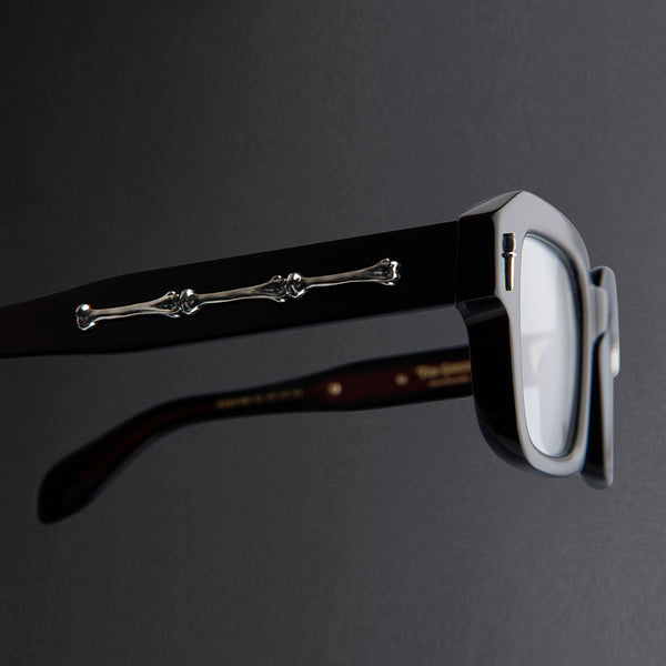Cutler And Gross The Great Frog Bones Link Square Opticals Black