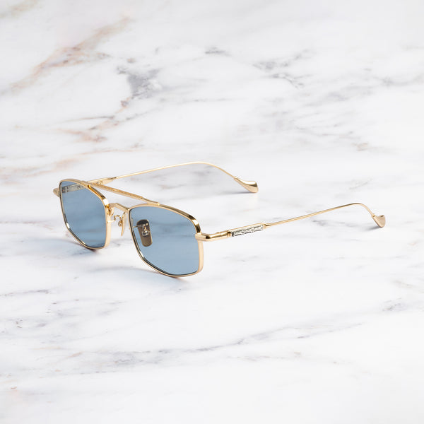 cutler and gross The Great Frog Bowie Rectangle Sunglasses Silver/Green