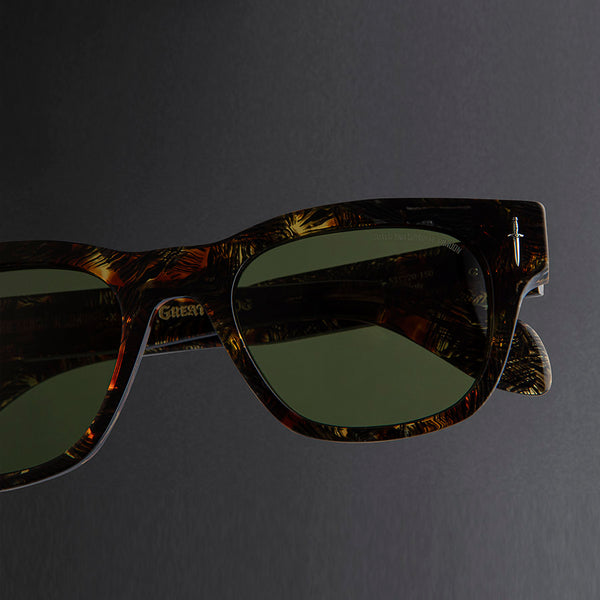 Cutler And Gross The Great Frog Crossbones Square Sunglasses Brush Stroke