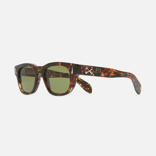 cutler and gross The Great Frog Crossbones Square Sunglasses Brush Stroke