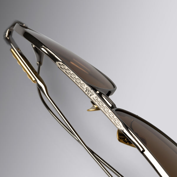 Cutler And Gross The Great Frog Idol Aviator Sunglasses Gun Metal