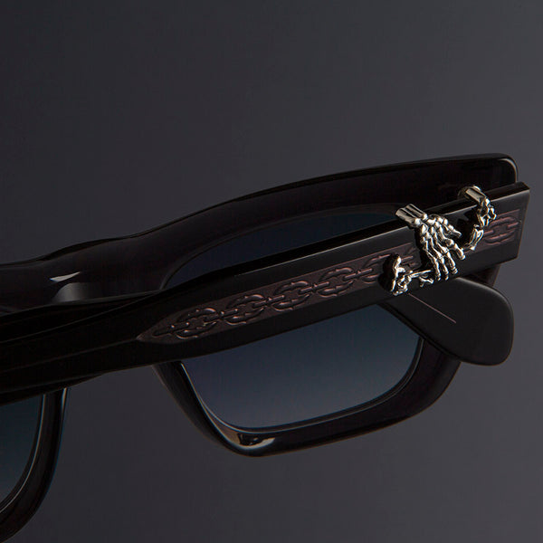 Cutler And Gross The Great Frog Love And Death Cat Eye Sunglasses Dark Grey