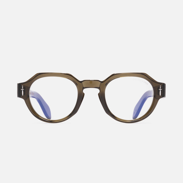 Cutler And Gross The Great Frog Lucky Diamond I Round Opticals Olive