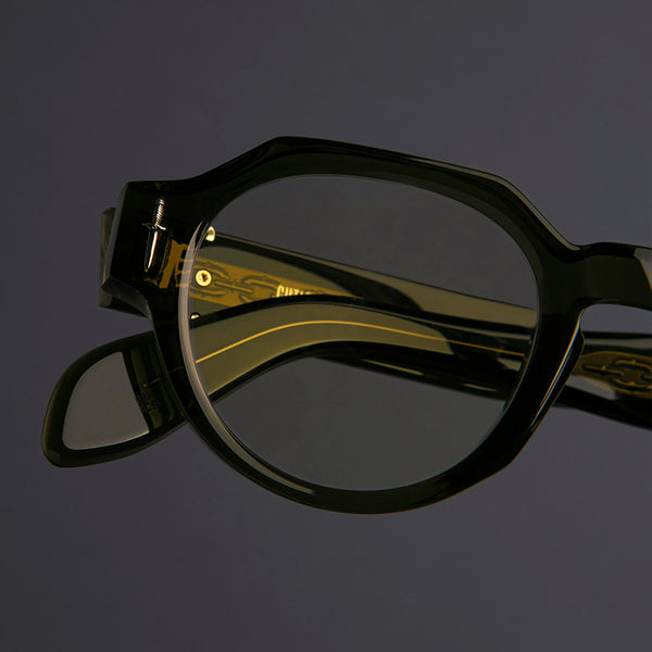 Cutler And Gross The Great Frog Lucky Diamond I Round Opticals Olive