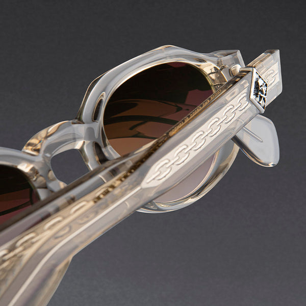 Cutler And Gross The Great Frog Lucky Diamond I Round Sunglasses Sand Crystal