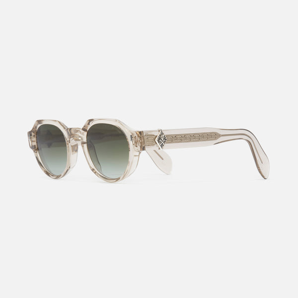 cutler and gross The Great Frog Lucky Diamond I Round Sunglasses Sand Crystal