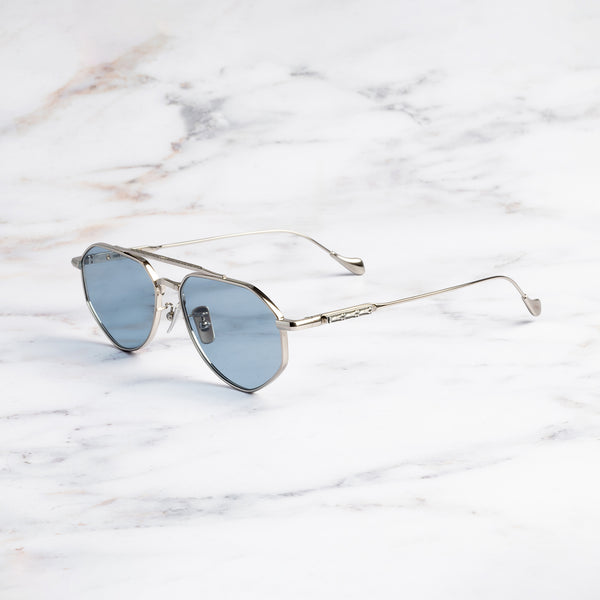 cutler and gross The Great Frog Lynott Aviator Sunglasses Silver