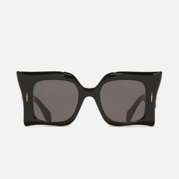 Cutler And Gross The Great Frog Medusa Square Sunglasses Black Gold