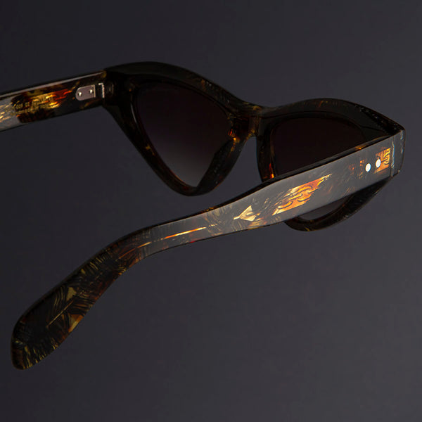 Cutler And Gross The Great Frog Mini Cat Eye Sunglasses Brush Stroke