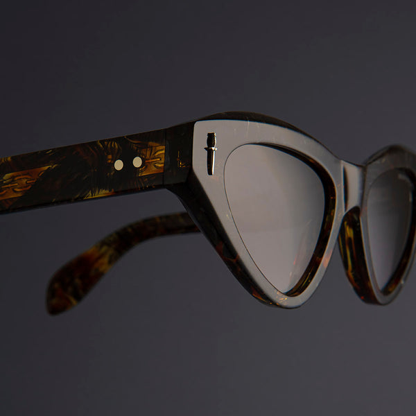 Cutler And Gross The Great Frog Mini Cat Eye Sunglasses Brush Stroke