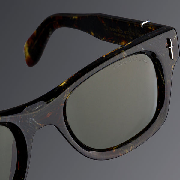 Cutler And Gross The Great Frog Phantom Square Sunglasses Brush Stroke Havana