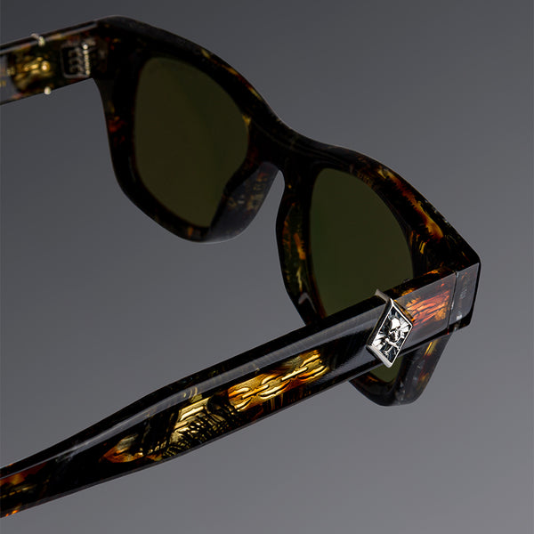 Cutler And Gross The Great Frog Phantom Square Sunglasses Brush Stroke Havana
