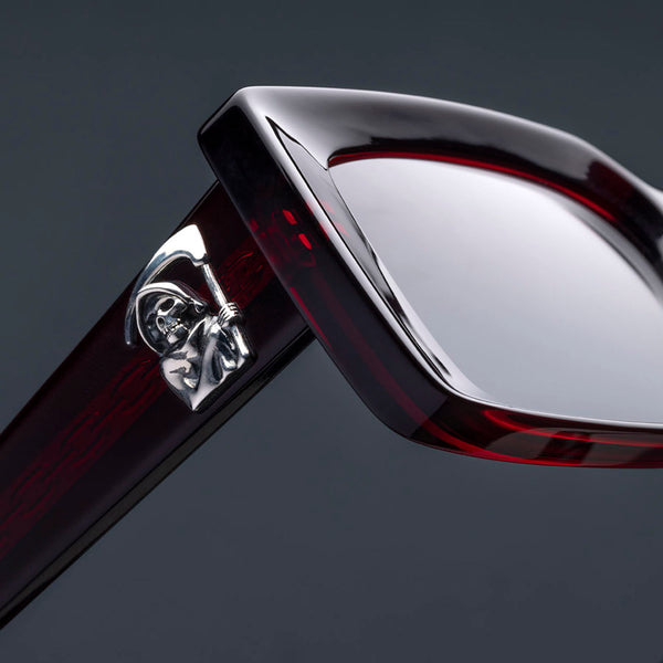 Cutler And Gross The Great Frog Reaper Square Sunglasses Bordeaux