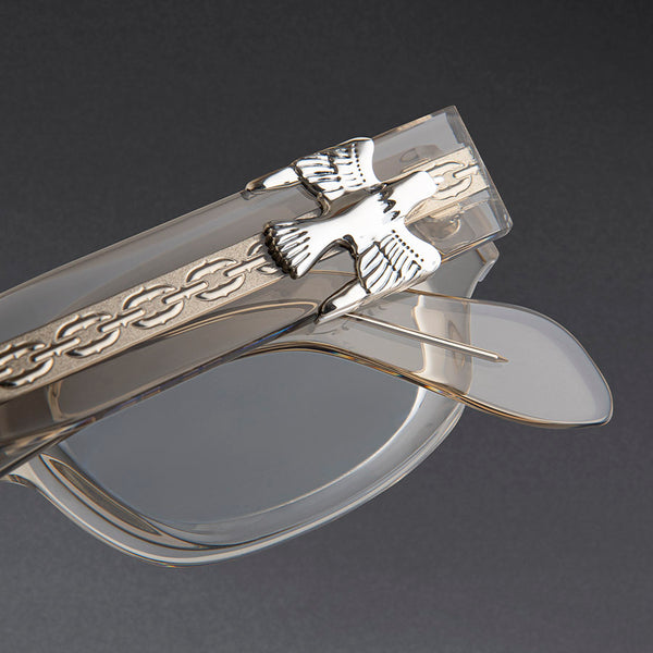 Cutler And Gross The Great Frog Soaring Eagle Rectangle Opticals Sand Crystal