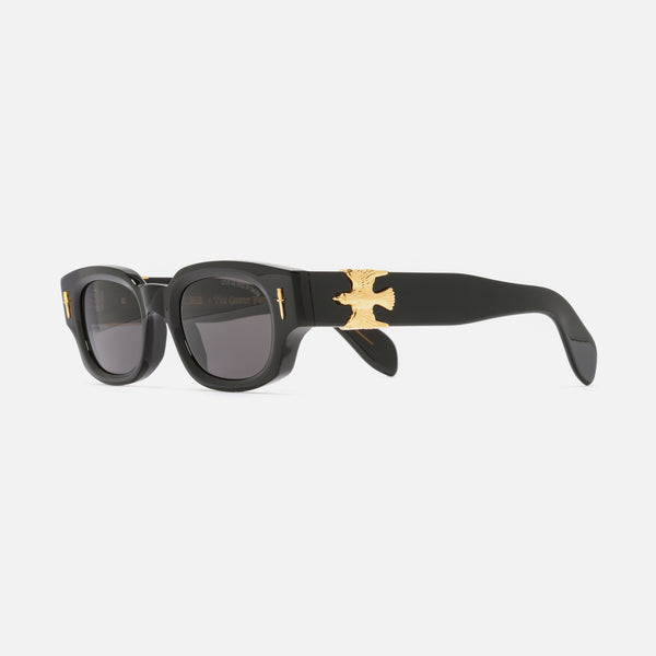 cutler and gross The Great Frog Soaring Eagle Rectangle Sunglasses Black Gold