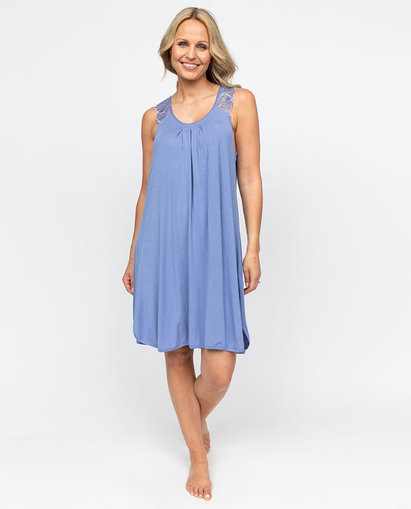 cyberjammies Brooke Womens Lace Detail Jersey Swing Nightdress