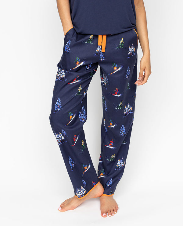 cyberjammies Alpes Womens Ski Print Pyjama Bottoms