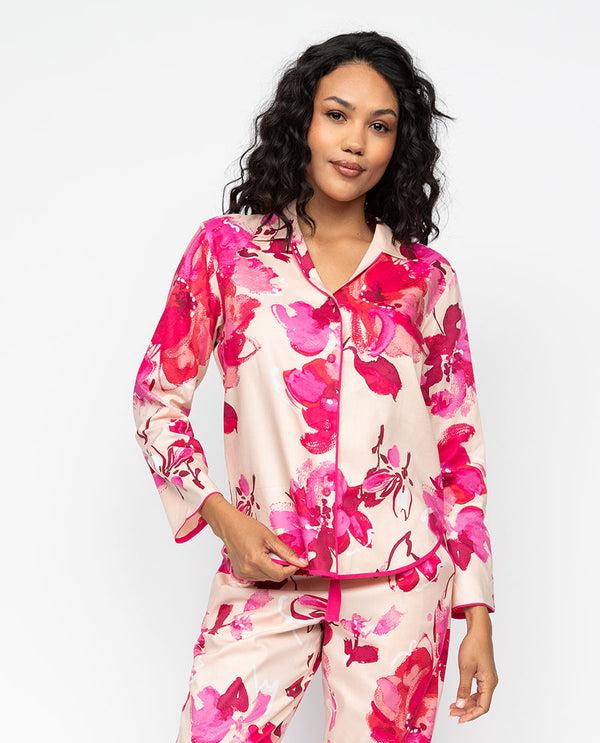 cyberjammies Aria Womens Floral Print Pyjama Top