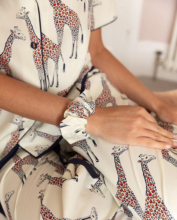 cyberjammies Georgina Giraffe Print Scrunchie