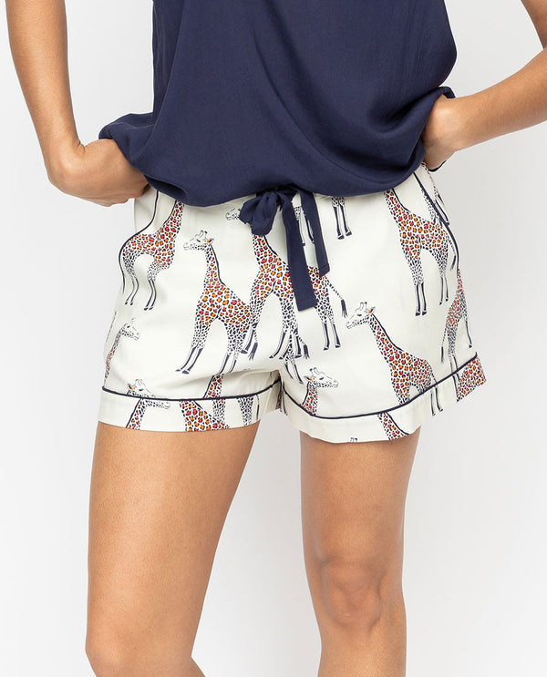 cyberjammies Georgina Womens Giraffe Print Shorts