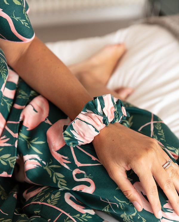 cyberjammies Ivy Flamingo Print Scrunchie
