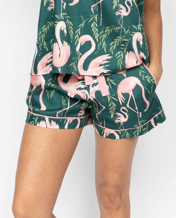 cyberjammies Ivy Womens Flamingo Print Shorts