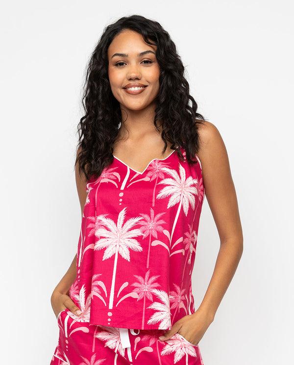 cyberjammies Kayla Womens Palm Print Cami