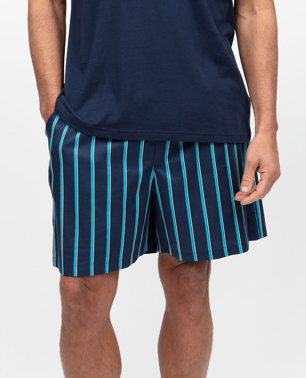 cyberjammies Marina Mens Printed Stripe Shorts