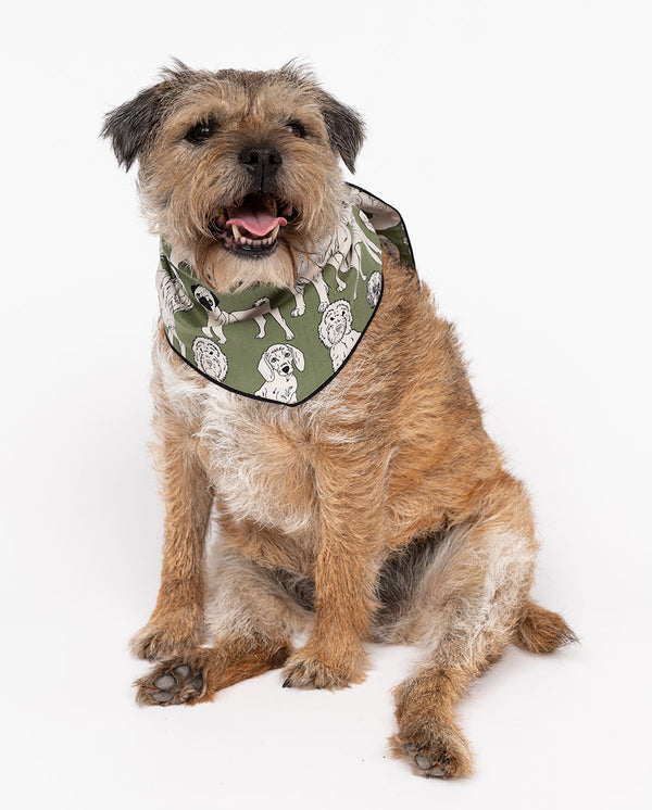 cyberjammies Nancy Dog Print Dog Neckerchief