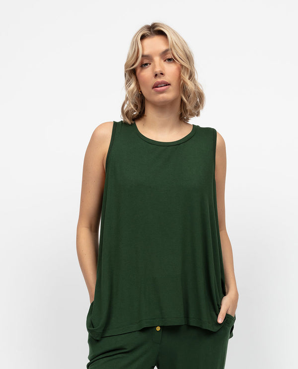 cyberjammies Olive Womens Jersey Relaxed Vest