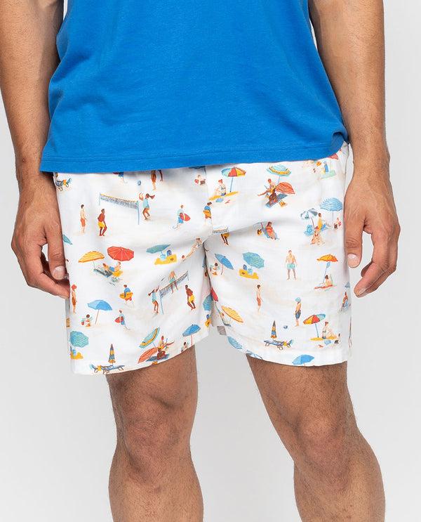 cyberjammies Sandy Mens Beachscape Print Shorts