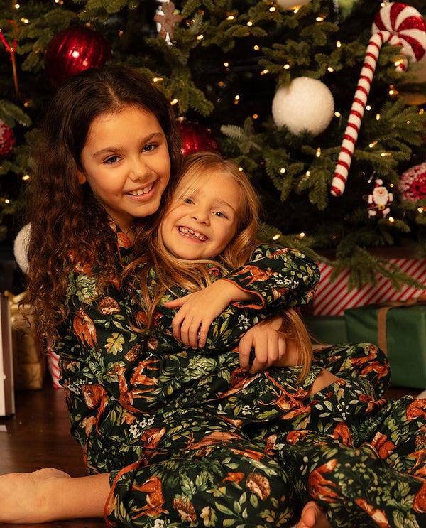 cyberjammies Forrest Girls Woodland Print Pyjama Set